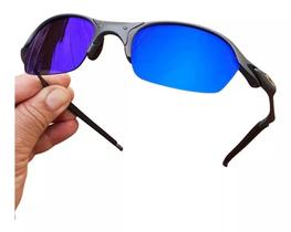 Oculos de Sol Romeo2 Azul Escuro Juliet Polarizado X-Metal Lupa Pinada Doublex Mandrak Vilão - TOPLUPAS