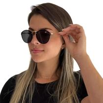 Óculos De Sol Round Blaze Feminino Masculino Finoti Original UV400