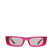 Óculos de sol Saint Laurent SL 553-003 com armação de acetato rosa