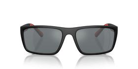 Óculos de sol Scuderia Ferrari 0FZ6003U Preto Fosco/Cinza Espelhado