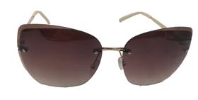 Óculos De Sol Sem Aro feminino Quadrado moda luxo Grande Óculos De Sol Sem Aro feminino Quadrado moda luxo Grande