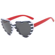Óculos de sol SIDHGN Polarized Heart Vintage Love UV400 Pink