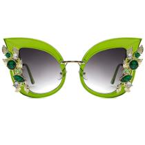 Óculos de sol Slocyclub Halloween Jeweled Butterfly UV400 para mulheres