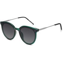 Óculos de sol SOJOS Classic Oversized Round SJ2068 verde/cinza