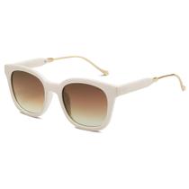 Óculos de sol SOJOS Classic Square Polarized UV400 creme/marrom Óculos de sol SOJOS Classic Square Polarized UV400 creme/marrom