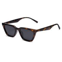 Óculos de sol SOJOS Polarized Narrow Square Cateye SJ2169 para mulheres