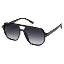 Óculos de Sol SOJOS Retro Aviator Polarizados SJ2283 - Lentes Cinza e Preto