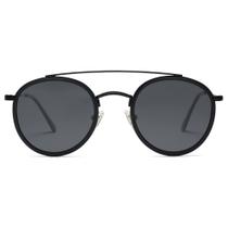 Óculos de sol SOJOS Retro Round Double Bridge SJ1104 para mulheres e homens