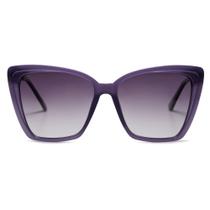 Óculos de Sol SOJOS SJ2206 Polarizados - Armação Roxa - Estilo Moderno Feminino