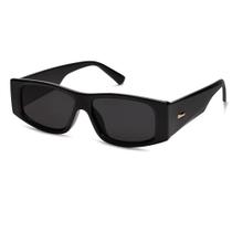 Óculos de Sol SOJOS SJ2228 Y2K Polarizados - Retângulo Preto/Cinza