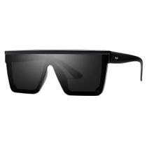 Óculos de sol SOJOS Square Big Frame Flat Top SJ2117 para mulheres