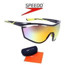Óculos De Sol Speedo Inter Action 5 A01 Black Yellow Origina