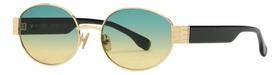 Óculos De Sol Spektre Dourado, Lentes Tricolor Degradê Espelho Óculos De Sol Spektre Dourado, Lentes Tricolor Degradê Espelho