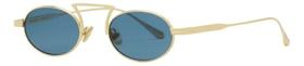 Óculos De Sol Spektre Oval, Aro Dourado, Lentes Azuis Oceano Óculos De Sol Spektre Oval, Aro Dourado, Lentes Azuis Oceano