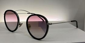 Óculos De Sol Spektre Preto Com Prata,lentes Violeta Degradê - Espelho Óculos De Sol Spektre Preto Com Prata,lentes Violeta Degradê - Espelho