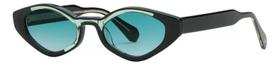 Óculos De Sol Spektre Preto, Lentes Cosméticas Azuis Oceano Óculos De Sol Spektre Preto, Lentes Cosméticas Azuis Oceano