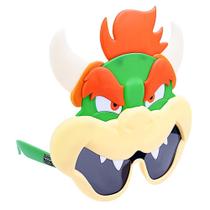 Óculos de sol Sun-Staches Nintendo Bowser com máscara verde para dentes