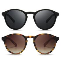 Óculos de sol SUNGAIT Classic Vintage redondos polarizados SGT166SHH
