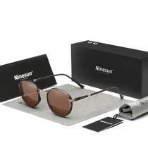Óculos de sol tamanho pequeno, design de marca de luxo, vintage - Ninesun