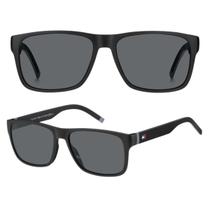 Óculos De Sol Tommy Hilfiger Masculino Preto TH 1718S Tamanho 56