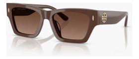 Óculos De Sol Tory Burch Acetato Marrom,lentes Marrom Degrad Oceano