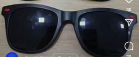 Óculos de sol unisex preto Óculos de sol unisex preto