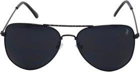 Óculos de Sol Unissex Aviador design Robusto Confort kit contém Case Couro ECO