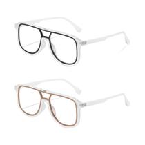 Óculos De Sol Unissex Com Lentes Fotochromáticas Em Formato Quadrado, 2 Pares Para Caminhadas,