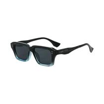 Óculos De Sol Unissex Designer Quadrados Com Proteção Anti Luz Azul, Estilo Casual Com Rebites