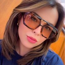 Óculos de Sol Unissex Duna OXXY Animal Print Lente Marrom