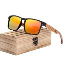 óculos de sol unissex hastes de madeira moldura retangular classico polarizados proteção uv400 óculos de sol unissex hastes de madeira moldura retangular classico polarizados proteção uv400