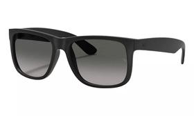Óculos De Sol Unissex Justin 4165 Preto Fosco Lente Degradê Importado Da Italia