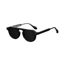 Óculos De Sol Unissex Modernos Com Detalhe De Pino Redondo, Armação De Acetato, Rebites, Estilo Óculos De Sol Unissex Modernos Com Detalhe De Pino Redondo, Armação De Acetato, Rebites, Estilo