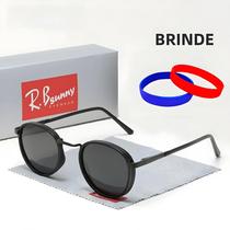 Óculos De Sol Unissex Polarizados Retrô Punk Com Armação Redonda Proteção UV400 Acessórios De Óptica