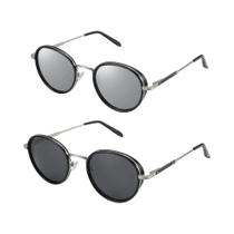 Óculos De Sol Unissex Polarizados Steampunk ZENOTTIC Vintage Redondos Quadrados UV400