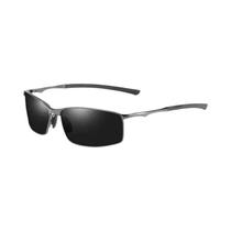 Óculos De Sol Unissex Polarizados UV400 Com Armação De Metal Antirreflexo Aoron Para Direção Óculos De Sol Unissex Polarizados UV400 Com Armação De Metal Antirreflexo Aoron Para Direção