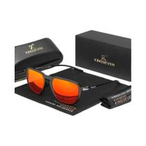 Óculos De Sol Unissex Polarizados UV400 Com Armação Grande KINGSEVEN Para Verão, Direção E