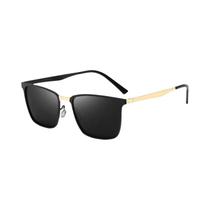 Óculos De Sol Unissex Polarizados UV400 Com Armação Quadrada, Design De Marca