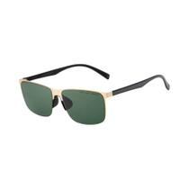 Óculos De Sol Unissex Polarizados UV400 Com Armação Vintage Em Aço Inoxidável E Lentes De Nylon De