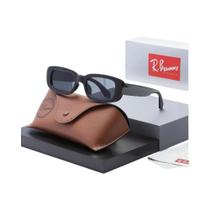 Óculos De Sol Unissex Polarizados UV400 RBsunny Designer Com Armação Oval Antirreflexo Moda Y2K