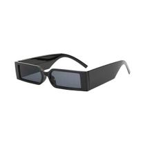 Óculos De Sol Unissex Slim Côncavo Estilo Fashion Streetwear Personalizados Com Caixa Pequena