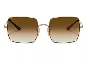 Óculos De Sol Unissex Square Dourado Lt Marron Degradê Proteção UVA UVB - Original Miami Sun