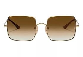 Óculos De Sol Unissex Square Dourado Lt verde degradee Proteção UVA UVB - Original Miami Sun