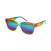 Óculos De Sol Unissex UV400 Quadrados Da Moda, Óculos Versáteis Arco-Íris Para Mulheres E Homens