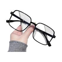 Óculos De Sol Unissex Vintage Oversized Com Proteção Anti Luz Azul E Armação Grande