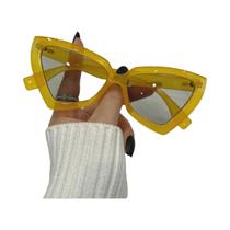 Óculos De Sol Unissex Vintage Retrô Estilo Gato Olho Triangular Poligonal Para Verão Para Homens E