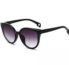 Óculos De Sol Uv400 Preto Lente Roxa Estilo Gatinho Óculos De Sol Uv400 Preto Lente Roxa Estilo Gatinho