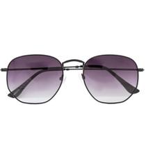 Óculos De Sol Uva Hexagonal Preto