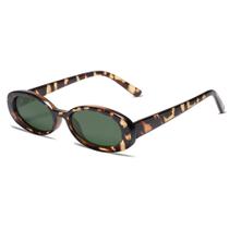 Óculos de sol VANLINKER 90s Polarized Retro Oval Green Lens