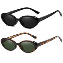 Óculos de sol Verfimaci Retro Oval para mulheres com proteção UV400 Óculos de sol Verfimaci Retro Oval para mulheres com proteção UV400